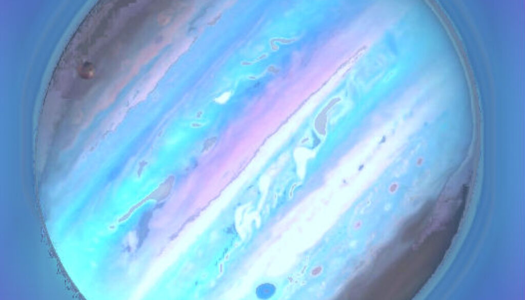 violet coloured planet jupiter